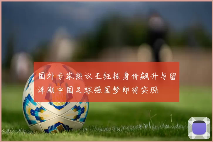 国外专家热议王钰栋身价飙升与留洋潮中国足球强国梦即将实现