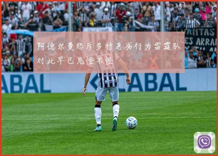 阿德尔曼怒斥多特恶劣行为雷霆队对此早已见怪不怪